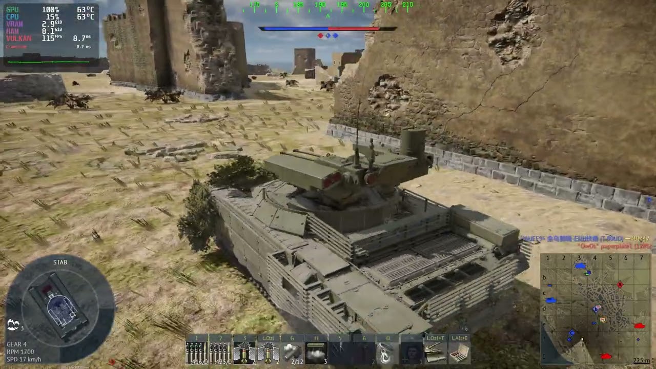 War Thunder | Destroying Everything with BMPT 72! | Linux Gaming on Pop!_OS