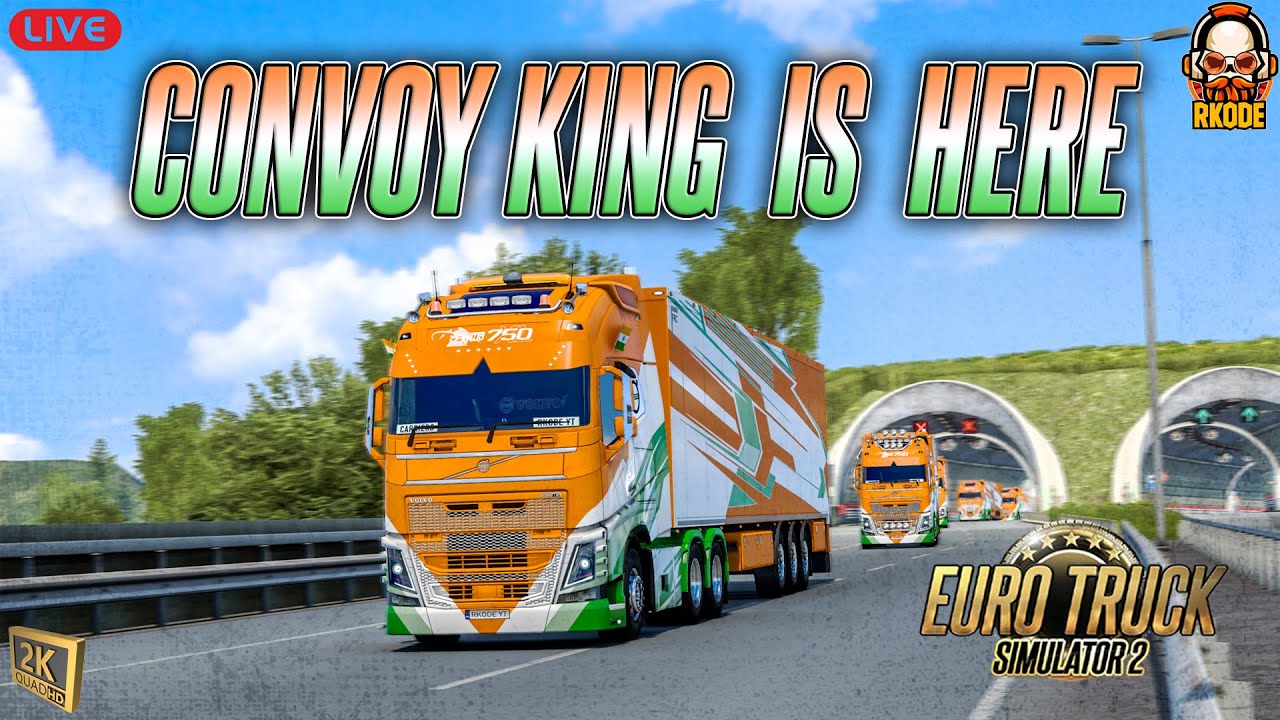 ETS2 CONVOY LIVE | EURO TRUCK SIMULATOR 2 v1.48 LIVE | Logitech G29 Steering | RKODE Gaming
