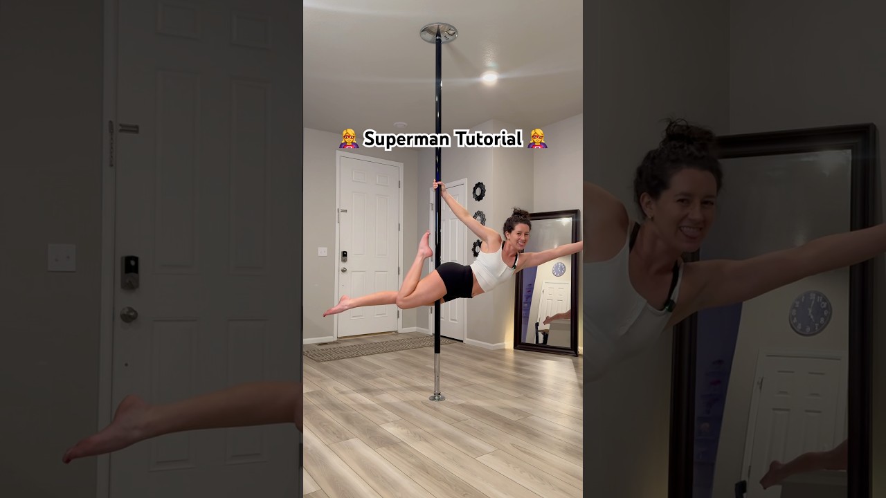 Superman Tutorial 🦸&zwj;♀️ let&rsquo;s break it down step by step! #poledance #polefitness #tutorial