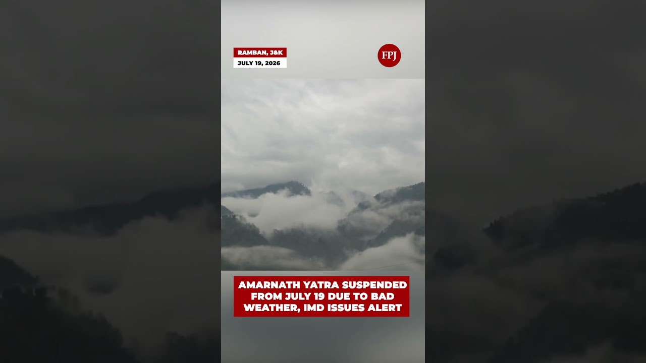 Shri Amarnath Yatra Halted on Both Routes Amid Severe Weather Warning