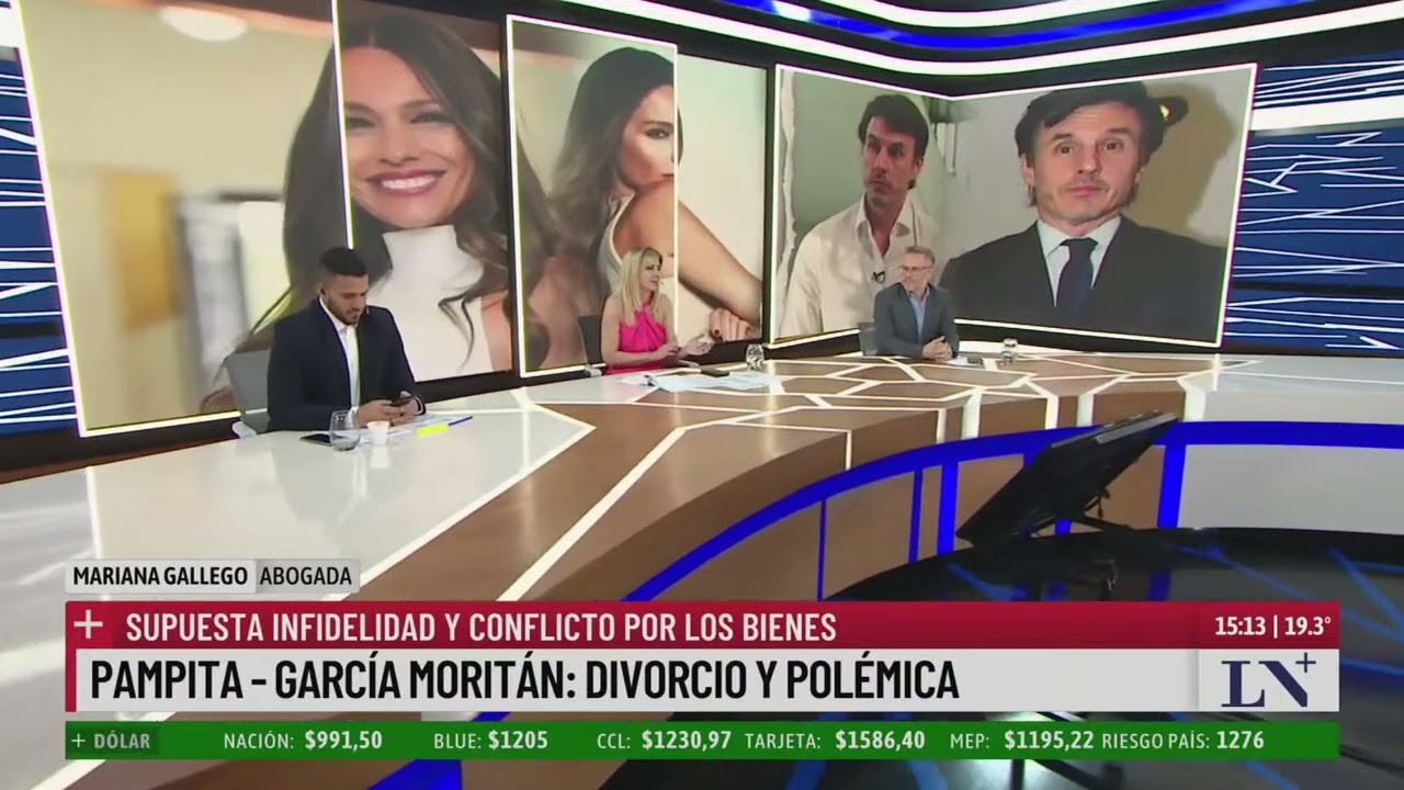 Pampita- García Moritán: divorcio y polémica; supuesta infidelidad y conflicto por los bienes