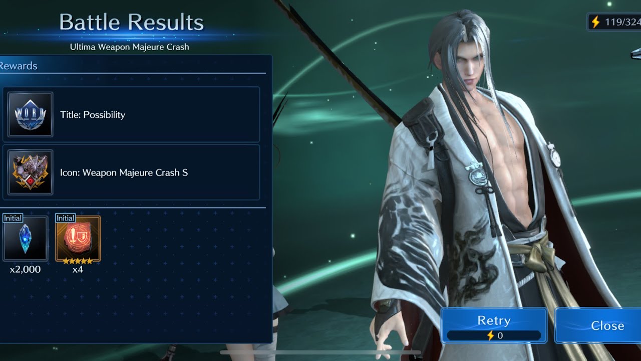 FF7EC- Ultima Weapon Majeure Crash battle. -Nemesis
