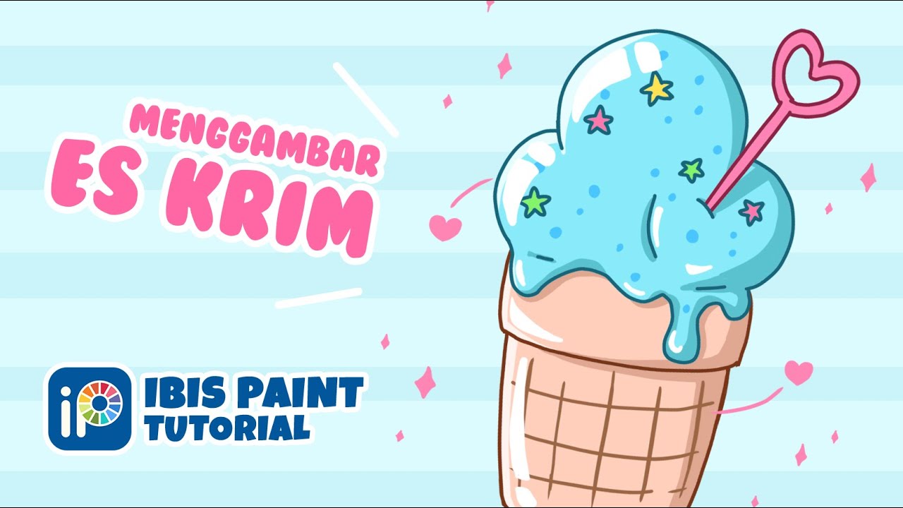 Cara Menggambar Es Krim Di Ibis Paint X
