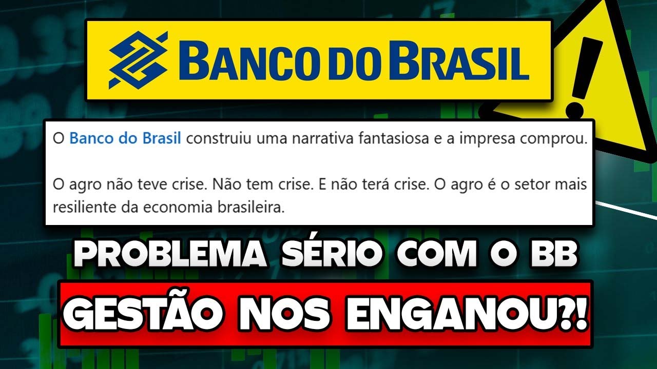 🚨URGENTE: BBAS3 ENGANOU O MERCADO? O PROBLEMA É MUITO MAIOR QUE ACHÁVAMOS? VAMOS ENTENDER A ACUSAÇÃO
