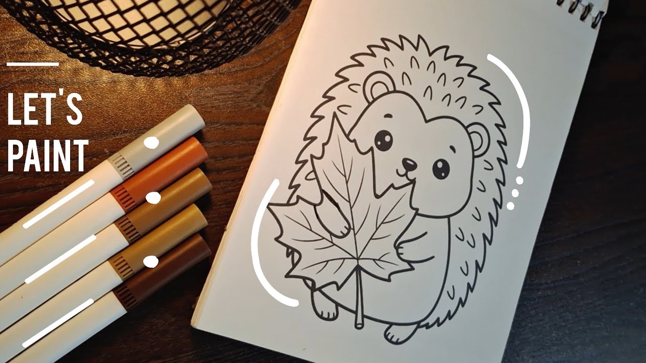 Let's Paint || ASMR Coloring || Pumpkinella's Cozy Friendz Coloring Book Collection 🍁🧡🎃👩