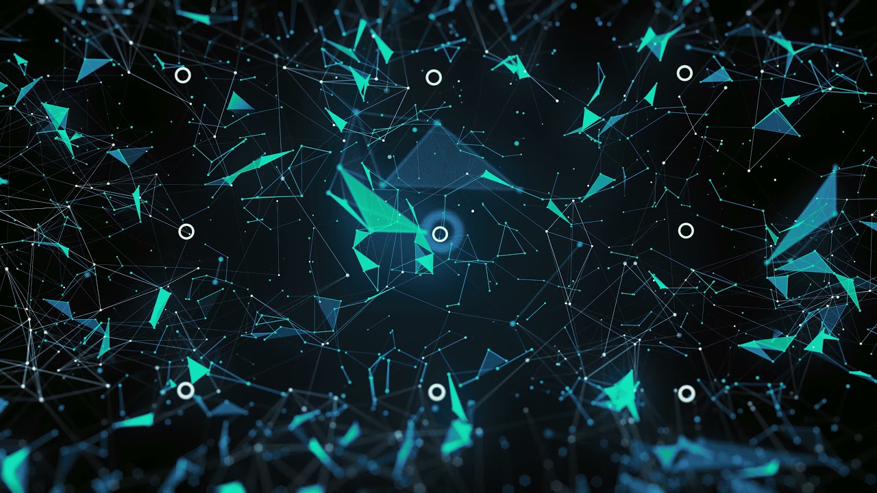 [4K] Elegant Blue Shapes In Space - Clean Visuals