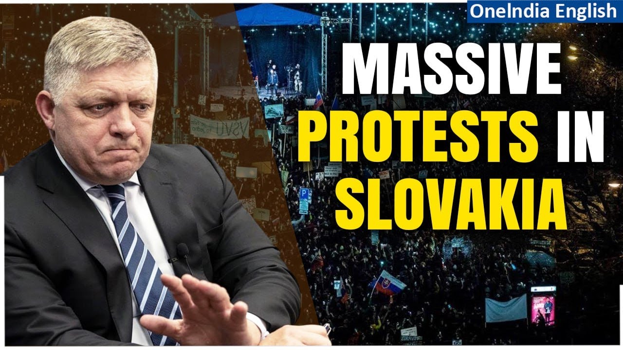Protests Breaks Out in Slovakia Amid Growing Frustrations With PM Fico&rsquo;s Russia Policy| Oneindia