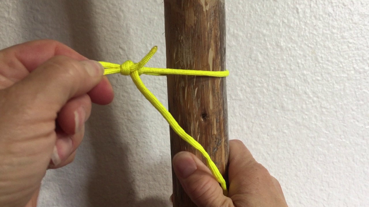 How to tie Canadian Jam survival knot
