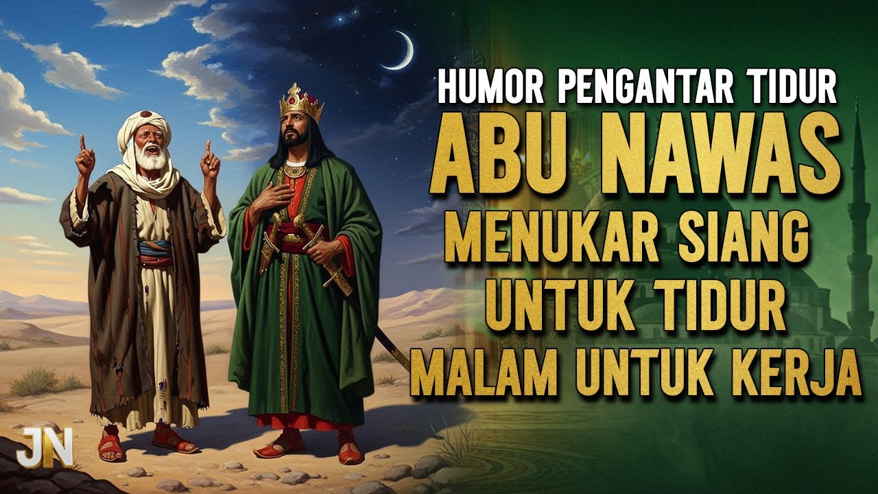 ABU NAWAS MENUKAR SIANG MENJADI MALAM || CERITA LUCU PENGANTAR TIDUR