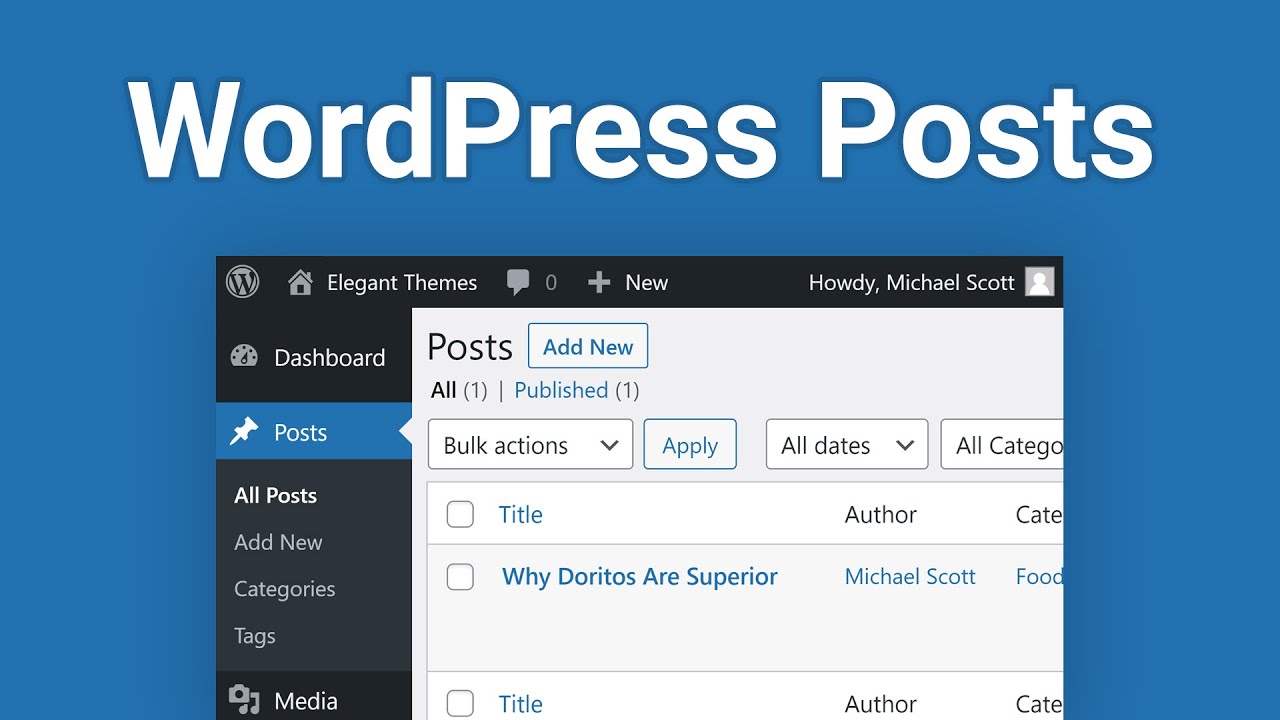 Записи WordPress: как их создавать и управлять