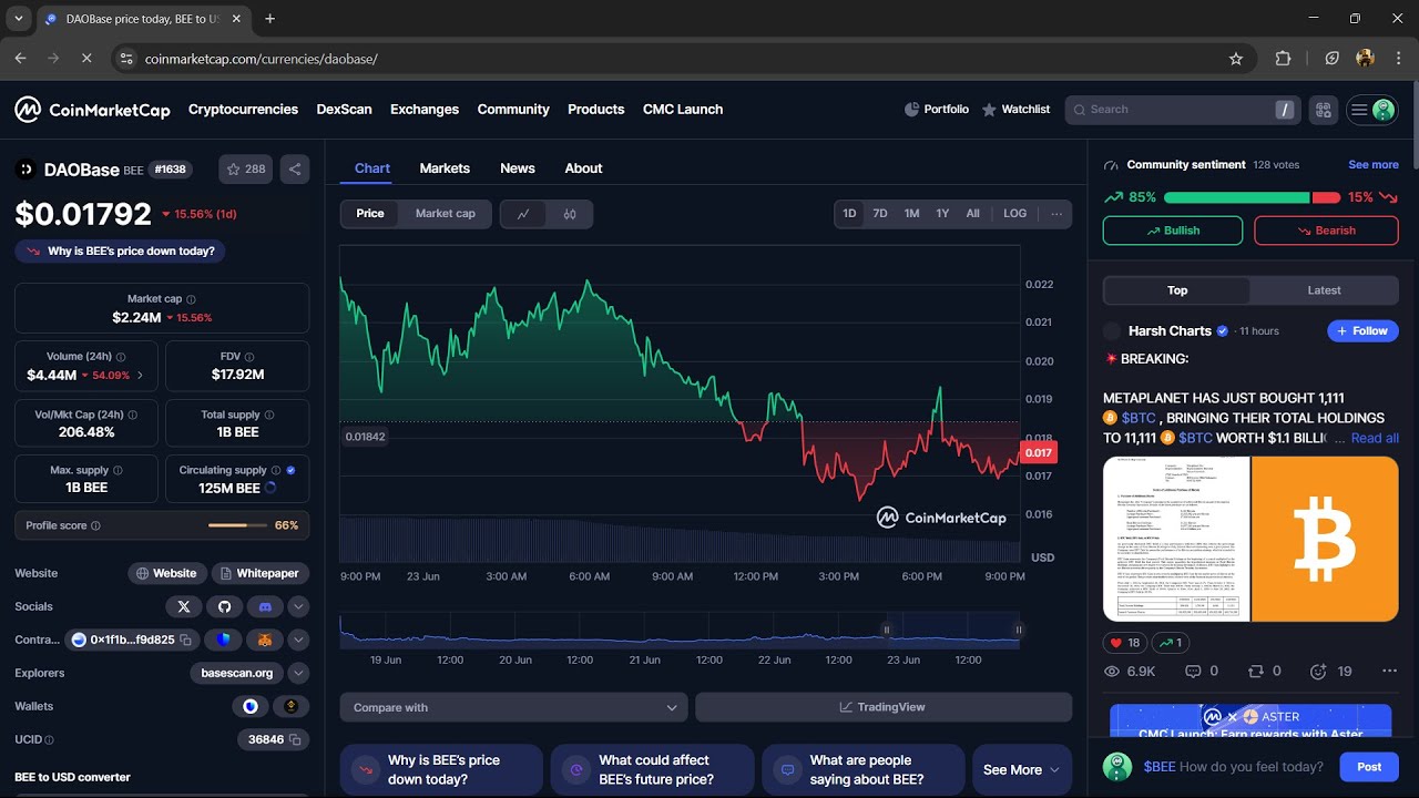 Is DAOBase ($BEE) Token Legit or Scam ??