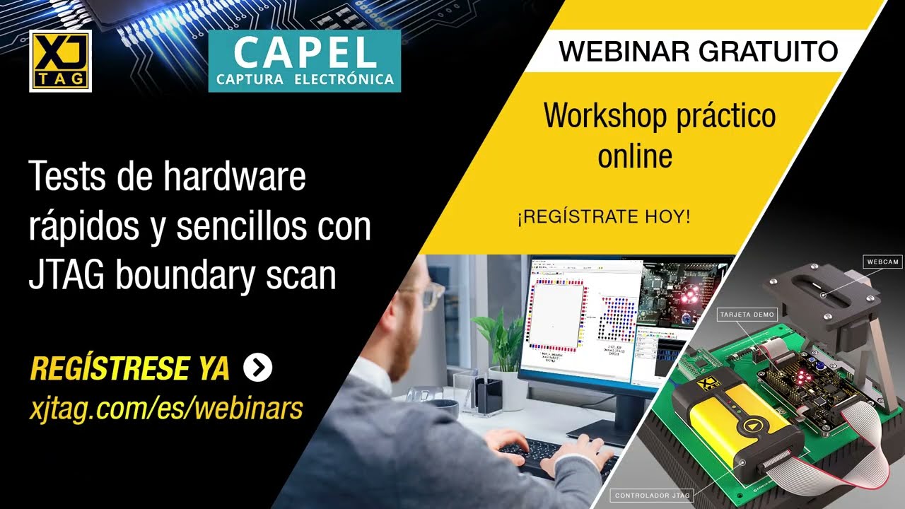 Webinar gratuito: Tests de hardware rápidos y sencillos con JTAG boundary scan