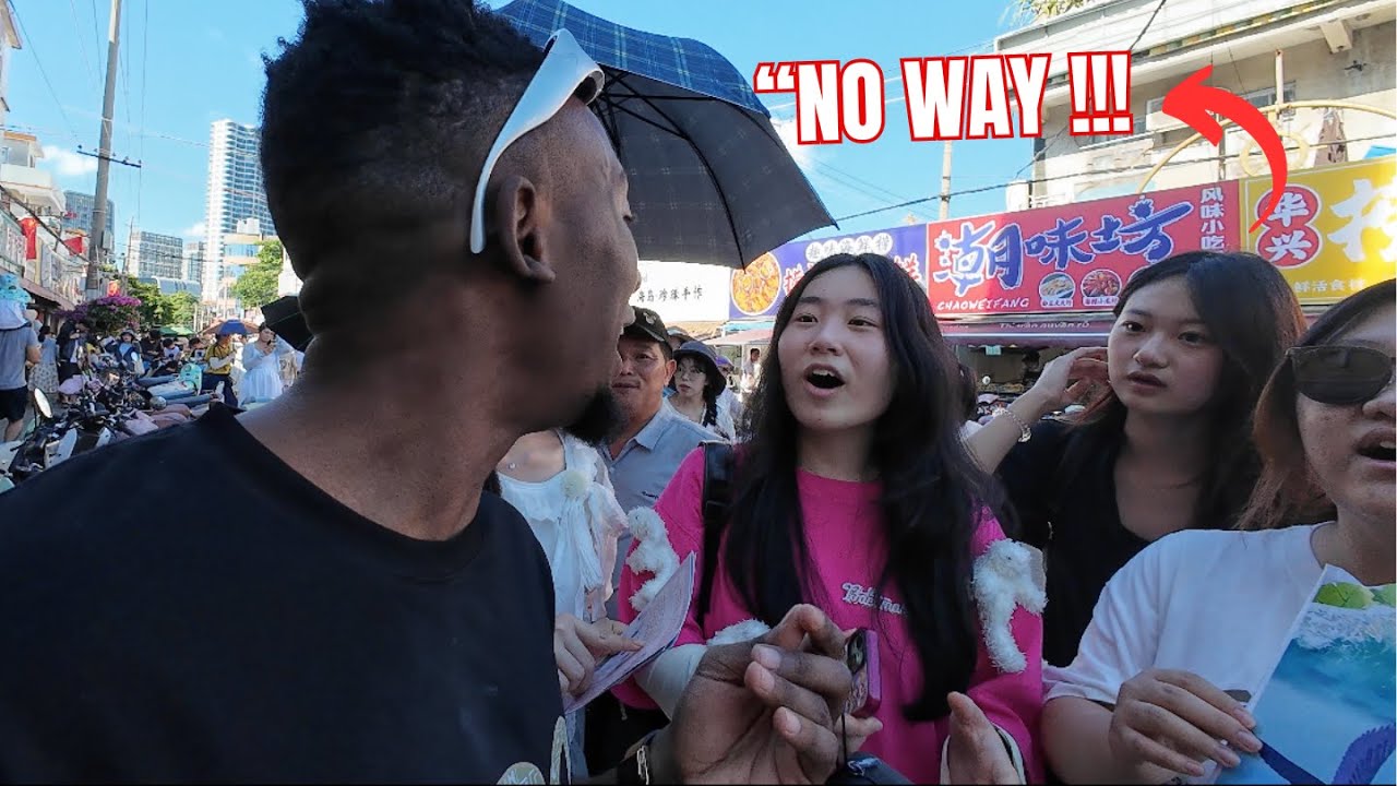 When Chinese Girls Saw BLACK GUY SPEAK PERFECT CHINESE They Said This......🤯