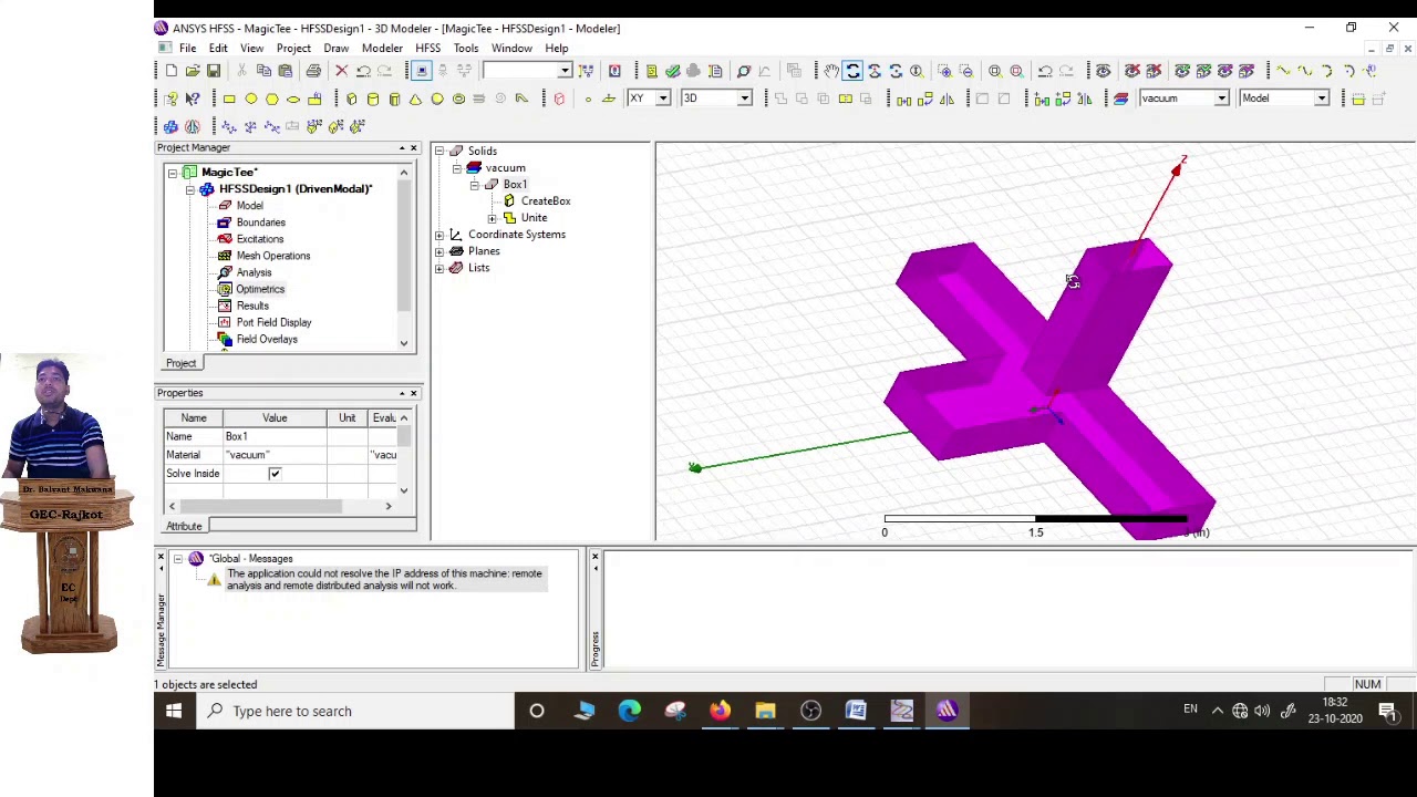 Simulation and Analysis of Magic Tee Using Ansys's HFSS
