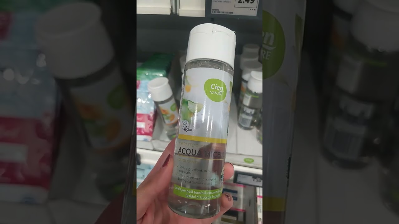 Detersione viso bio Cien Nature #tonico #acquamicellare #lidl #lidlitalia