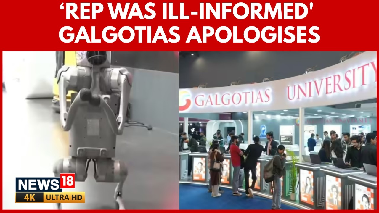 Galgotias разъясняет происхождение Robodog после критики | Китайский Unitree Go2 отображается как...