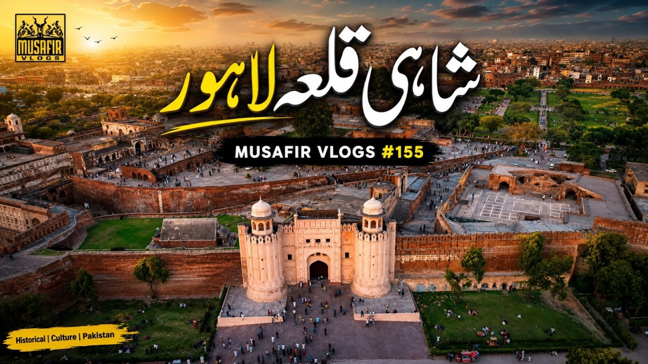 Shahi Qila, Lahore: A Stunning 4K Drone Journey | Musafir Vlogs