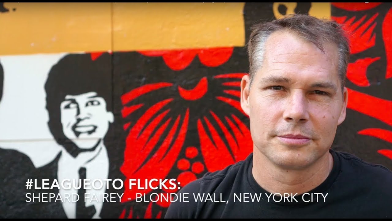 League OTO Flicks Presents - Shepard Fairey Blondie Mural by: @digitalemissions