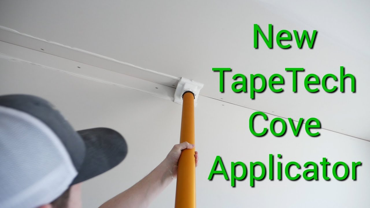 Installing Mouldex mouldings with TapeTech cove applicator