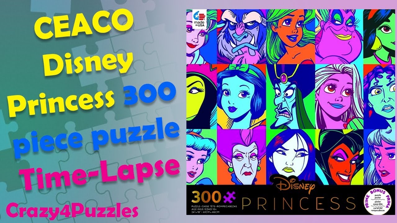 CEACO Disney Princess 300 piece puzzle Time Lapse
