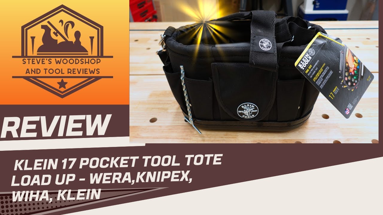Klein 17 Pocket tool tote, loaded with Wera,Wiha,Knipex, and Klein