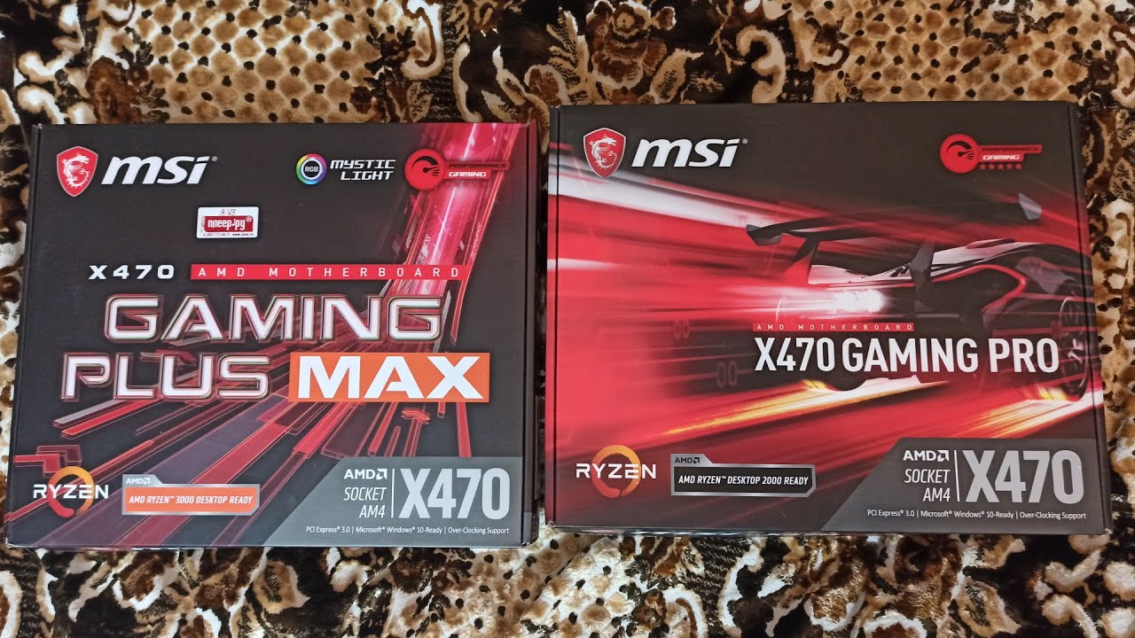 В чём разница между материнской платой MSI X470 Gaming Pro и MSI X470 Plus Max ?