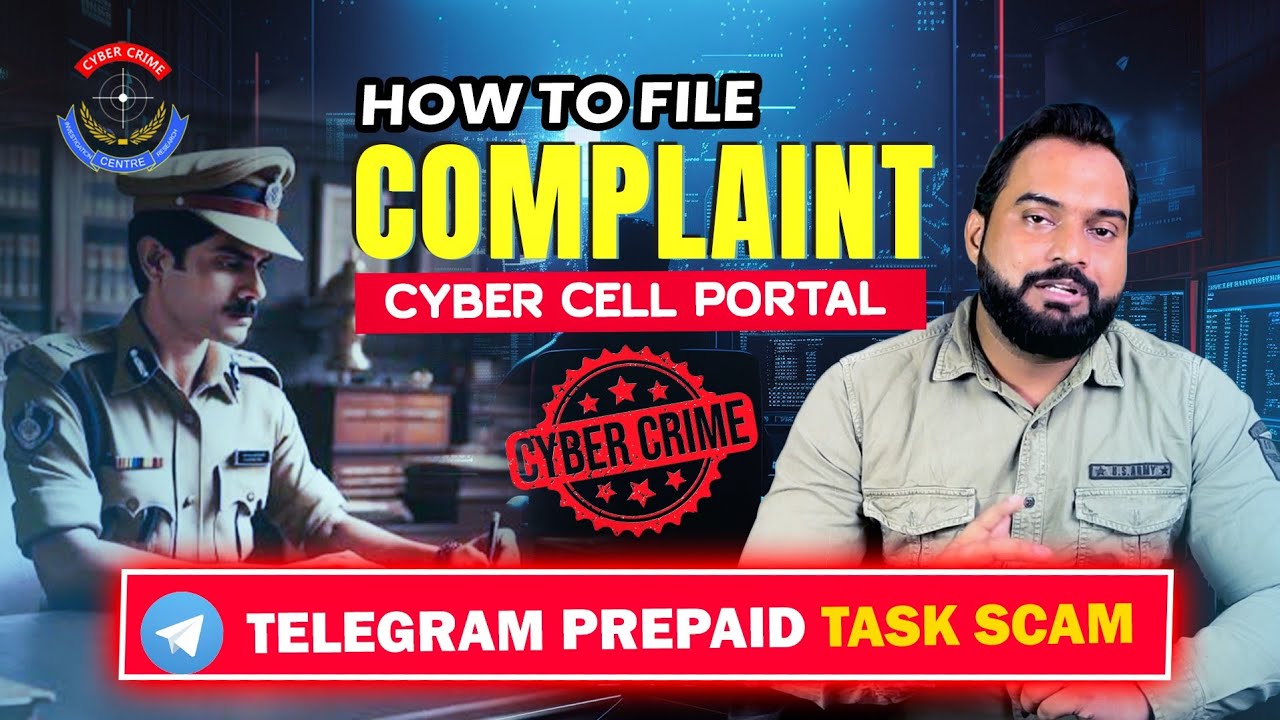 Как подать жалобу на портал Cyber ​​Cell | Мошенничество с предоплаченными заданиями в Telegram