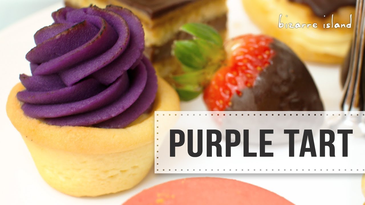 Mini Purple Sweet Potato Tartlet - All Natural NO food coloring | d for delicious