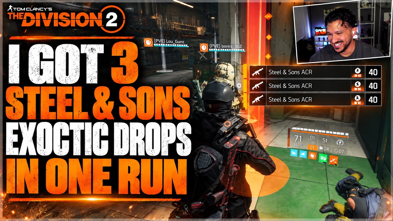 I COULDN'T BELIEVE IT! I got 3 STEEL & SONS EXOTICS in the Division 2 Broken Rain Incursion...