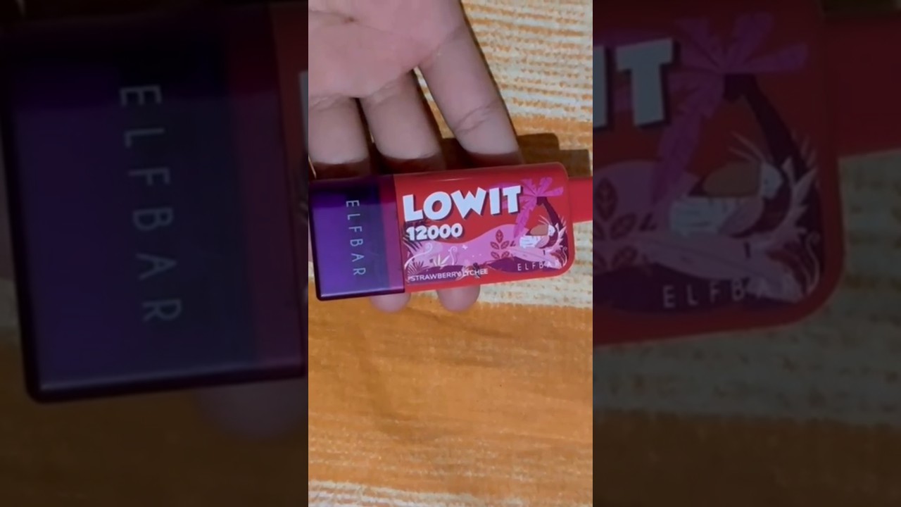 Elfbar Lowit 12k puffs Strawberry Lychee #vapes #vaping #vape #vapeunboxing #fyp #vapedisposable