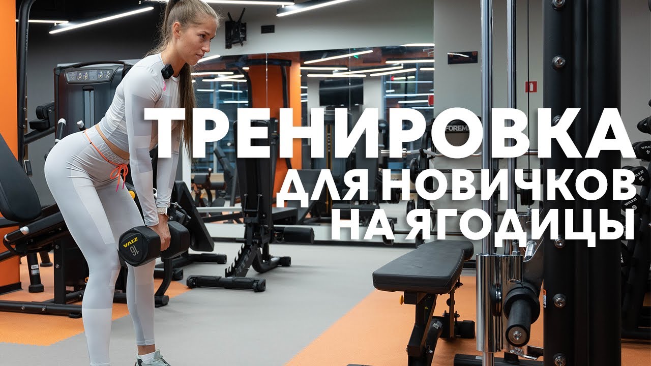 Тренировка в тренажерном зале для НОВИЧКОВ I как накачать ягодицы