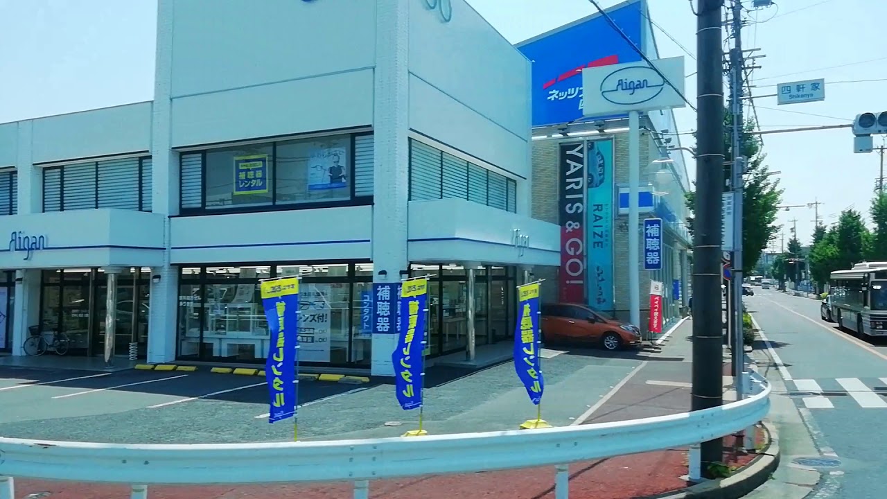 とうとう一人で運転！。少し前に先輩運転手に指導されてた新人運転手が運転する乗車車両NH-140小幡11系統新守山駅行本地住宅～下市場車窓展望