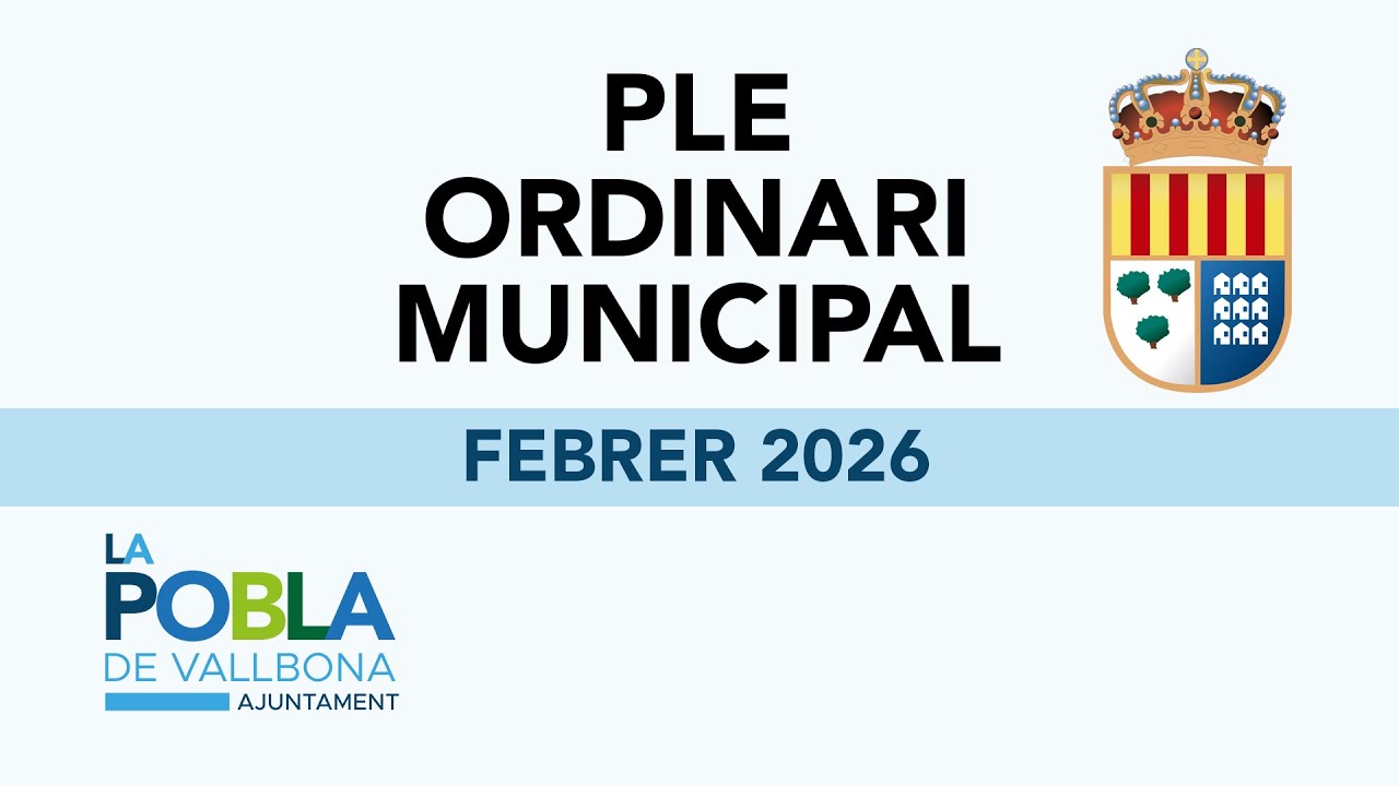 PLE ORDINARI MUNICIPAL (12/02/2026)