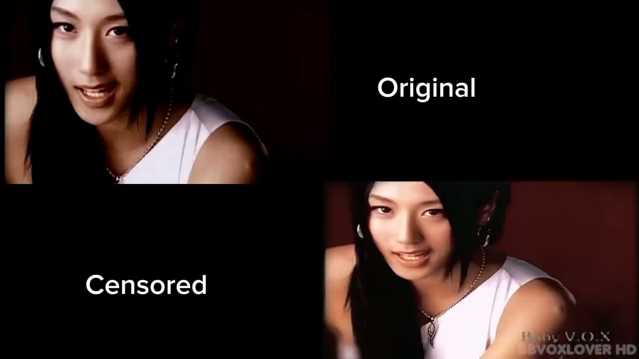 Baby VOX &bull; Get Up MV compirasion (Original vs censored)