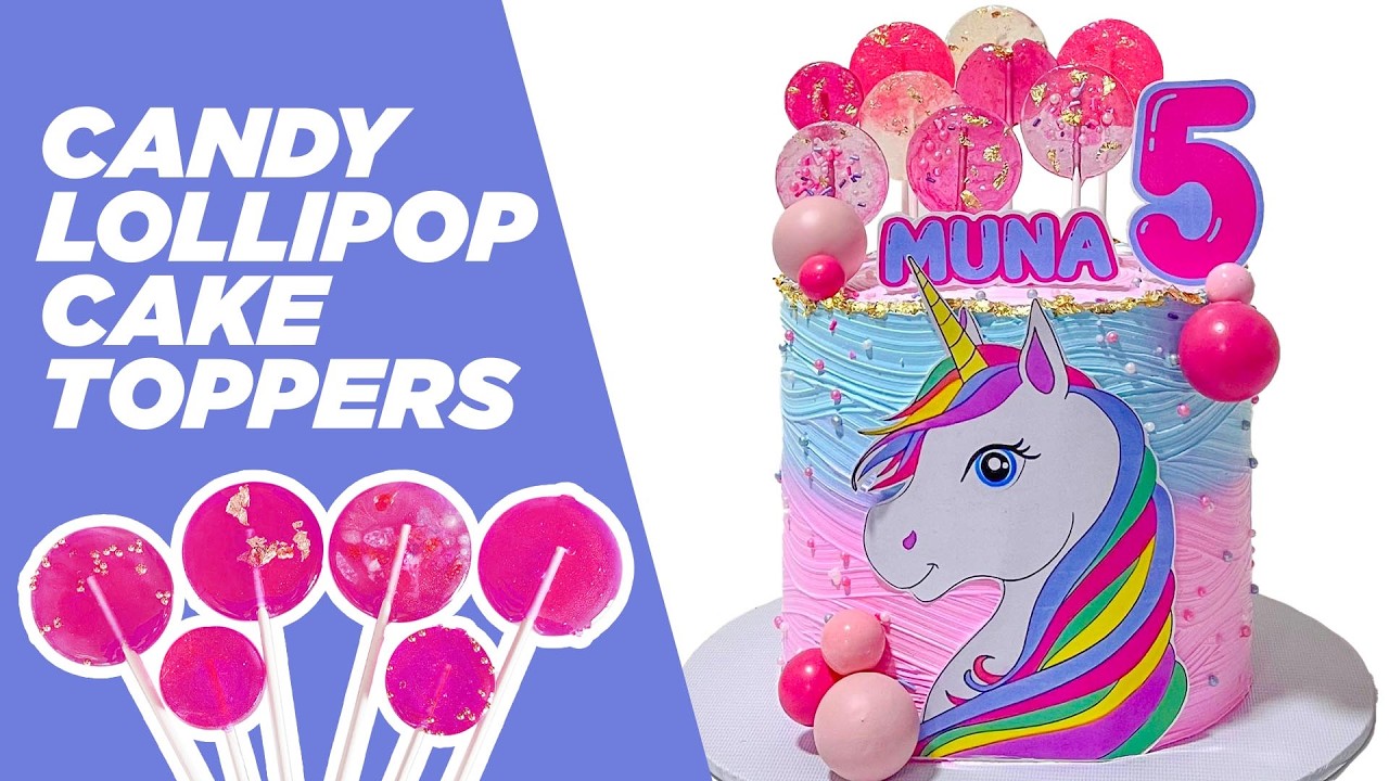 How to make Sugar Candy Lollipops | DIY Sugar Candy Lollipops #cakesbyife