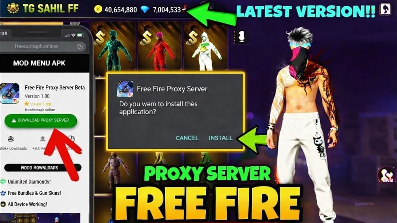 How To Download Proxy Server Free Fire ☠️🔥 || Proxy Server Kaise Download Karen🎮