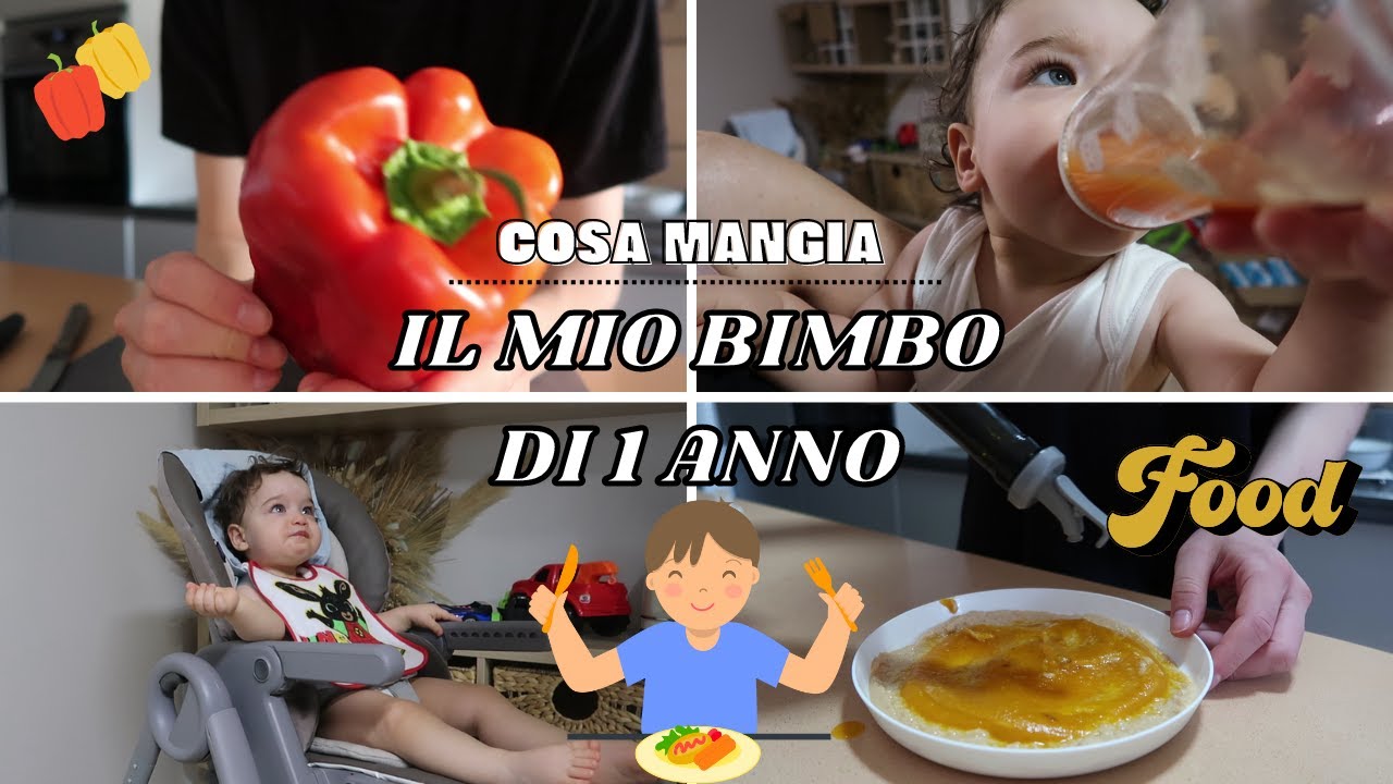 COSA MANGIA IL MIO BIMBO DI 1 ANNO | Ricette GUSTOSE