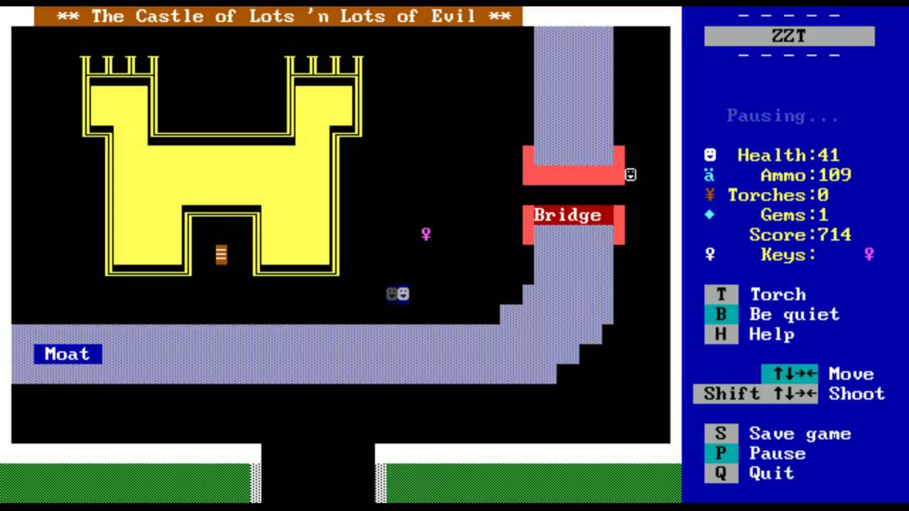 Town of ZZT speedrun in 5:54