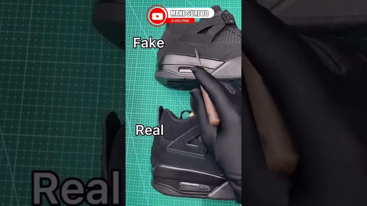 (Real vs Fake) Air Jordan 4 Retro 