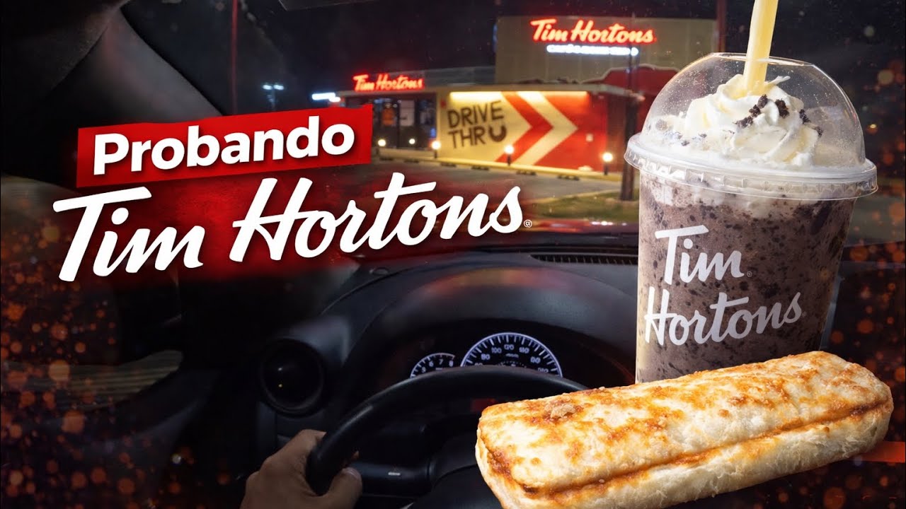Probando Tim Hortons ☕️ | ¿Vale la pena? 🚗💨 (Vlog en Drive Thru)