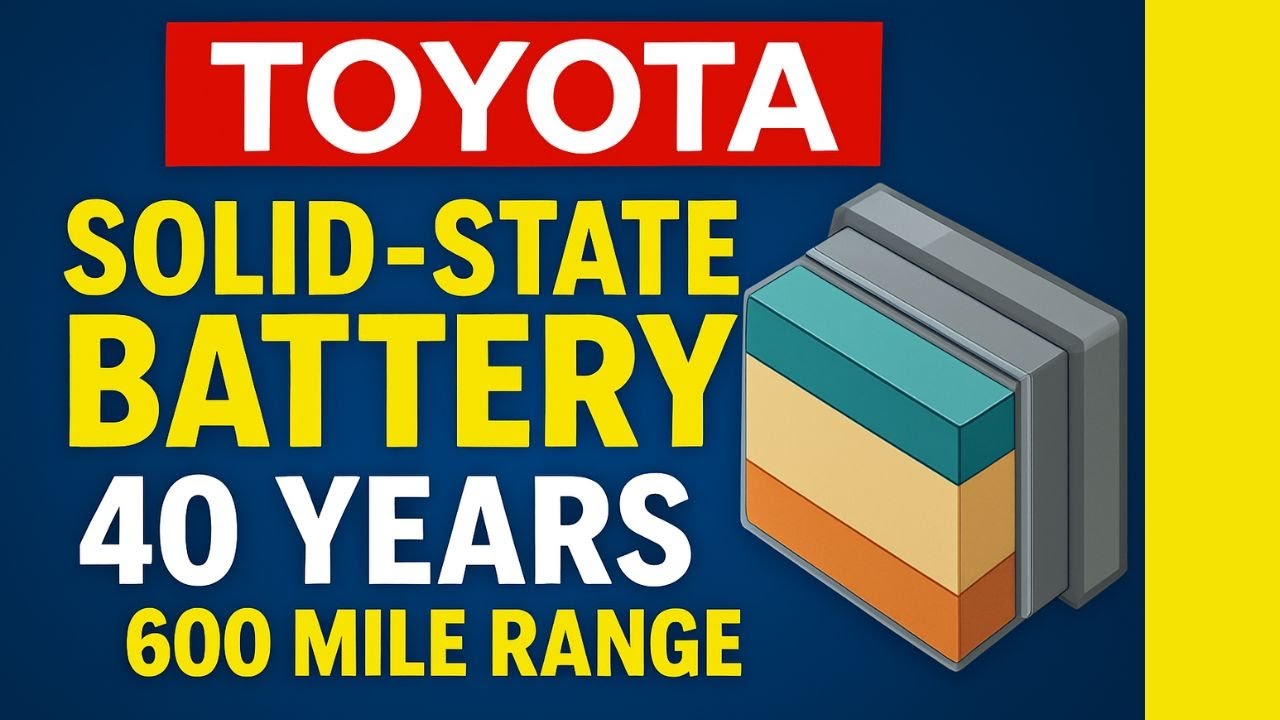 Почему новый твердотельный аккумулятор Toyota прослужит 40 лет и когда Toyota его выпустит