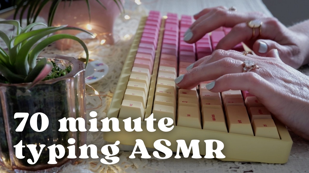 Cozy ASMR Typing The Awakening | Plants Lights, & Soft Keyboard Sounds
