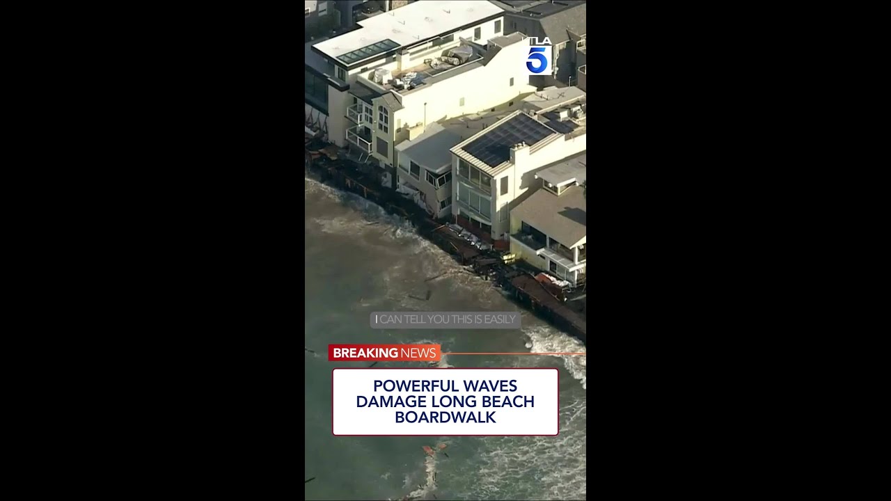Powerful waves damage Long Beach Peninsula homes