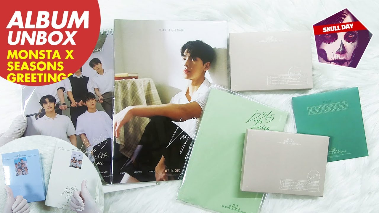 ⭐️UNBOXING MONSTA X 2022 SEASONS GREETINGS 365 Days With You⭐️Goods Album Reaction 몬스타엑스 시즌그리팅 언박싱