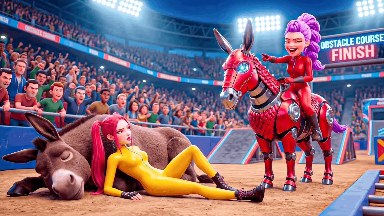 😱 RUMI Gets Crazy Donkey Racing Championship !? KPOP Demon Hunters