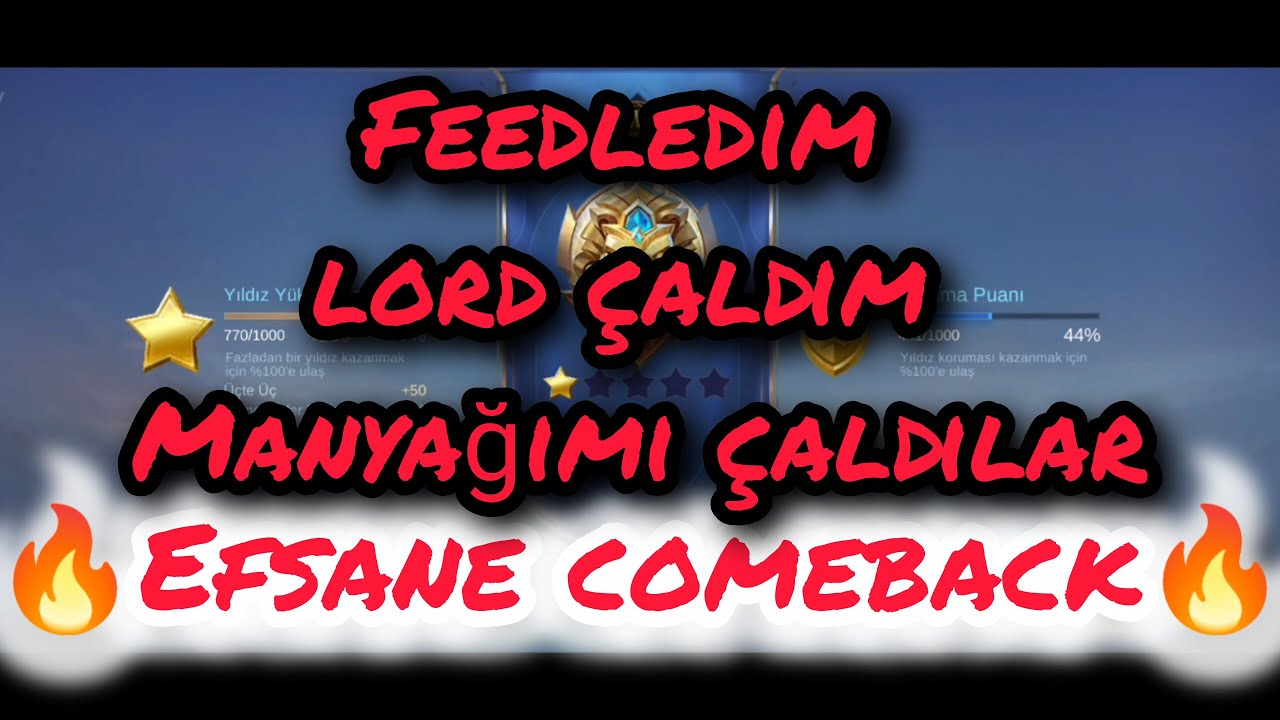 MLBB MİYA EFSANE COMEBACK FEEDLEDİM LORD ÇALDIM MANYAĞIMI ÇALDILAR(SESSİZ MAÇ)