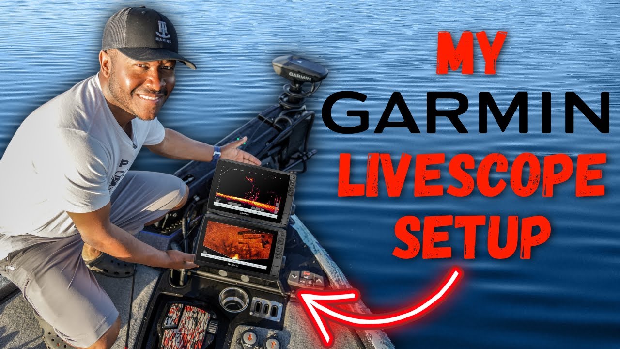My GARMIN Livescope LVS34 Setup - How I Use FORWARD FACING SONAR