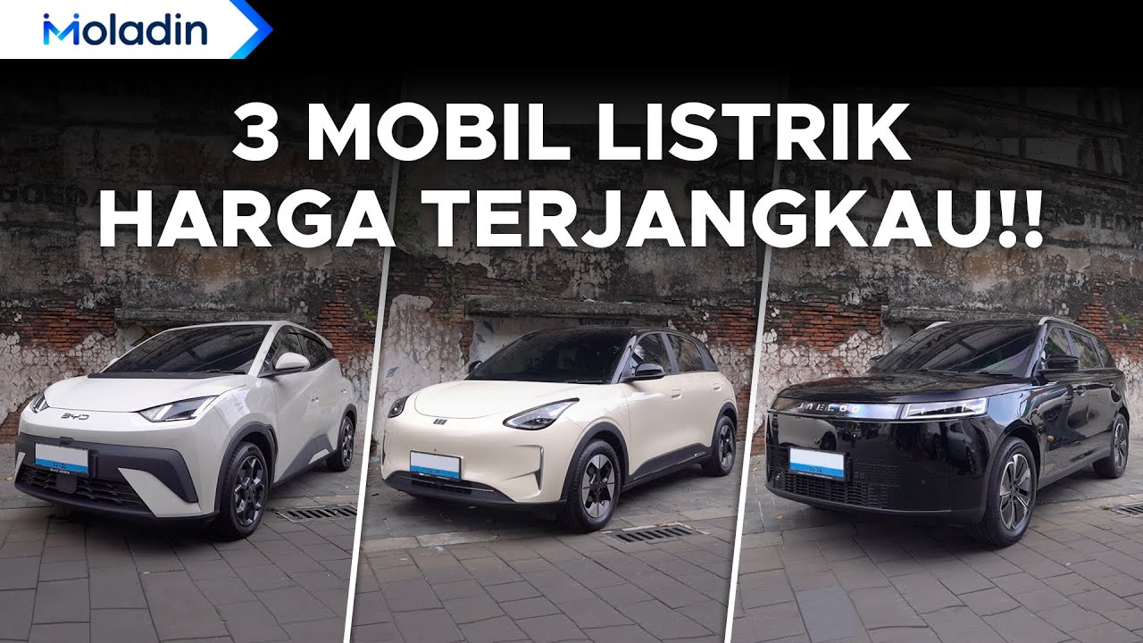 Komparasi Mobil Listrik Harga Rp 200-300 Jutaan, Jaecoo J5 VS BYD Atto1 VS Geely EX2 | Moladin