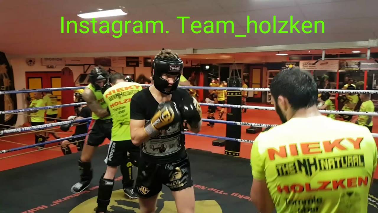 Holzken time sparring  , Nieky Holzken, Davit Kiria, Jackie Dings, levi Mikkers