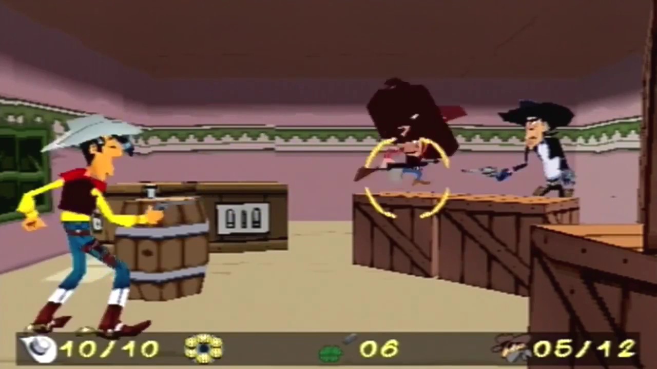 Lucky Luke: Western Fever [PS1] - (Demo Disc) - Gameplay